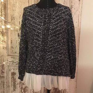 LF Katsumi Lace Underlay Sweater M/L